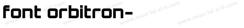 font orbitron字体转换